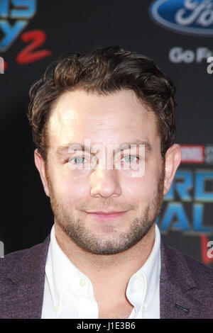 Los Angeles, USA. 19th Apr, 2017. Jonathan Sadowski  04/19/2017 The World Premiere of 'Guardians of the Galaxy Vol.2' held at The Dolby Theatre in Hollywood, CA   Photo: Cronos/Hollywood News Credit: Cronos/Alamy Live News