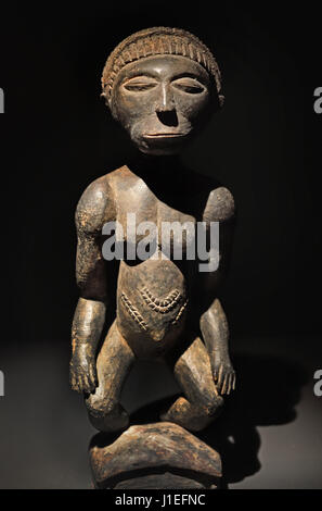 Female figure 19th or early 20th century Congo (Democratic Republic of the Congo) Africa Stock Photo