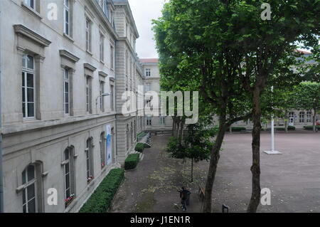 The National Center for Resistance and Deportation (CHRD) in Lyon (France), a memory place dedicated to the memory of victims of nazism victims. Stock Photo