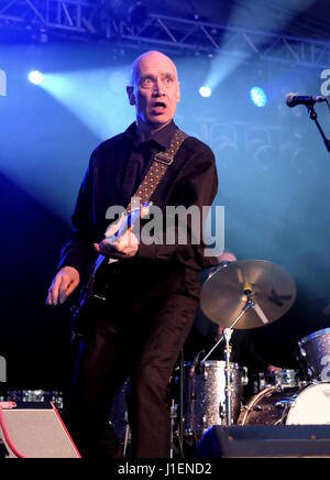 Wilko Johnson performing at Cornbury Festival Oxfordshire July 8th 2016 Stock Photo