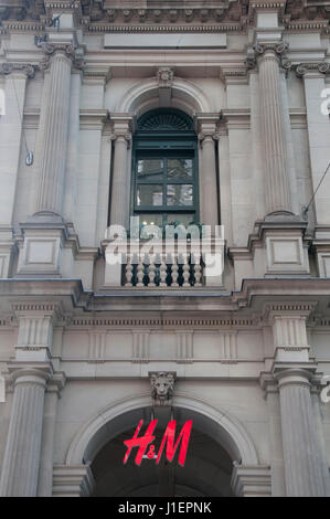 Landmark GPO Building now occupied by a European-owned fashion boutique, Melbourne, Australia Stock Photo