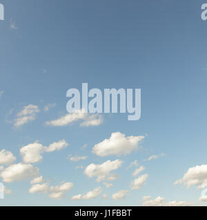 Sky and clouds. Retro style filtered image Stock Photo