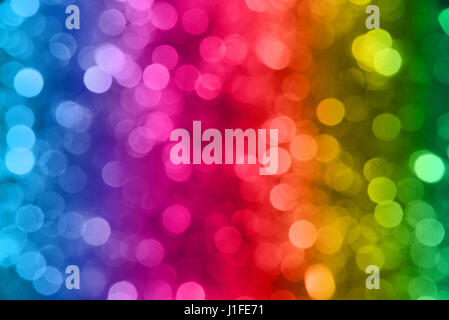 abstract background colorful rainbow bokeh circles blurred Stock Photo