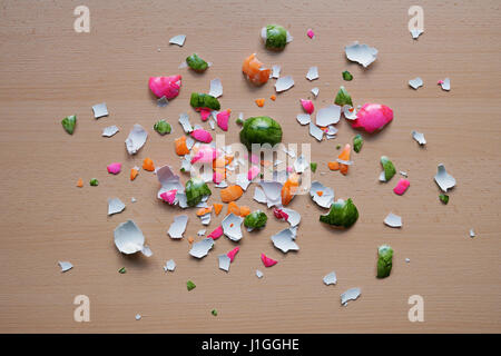 crushed easter egg shells Stock Photo
