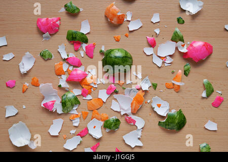 crushed easter egg shells Stock Photo