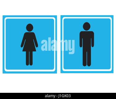 wc toilet icons - man and woman vector Stock Vector Image & Art - Alamy