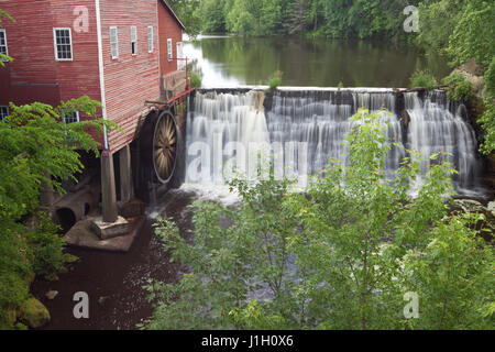 Grist Mill with Dam Stock Photo