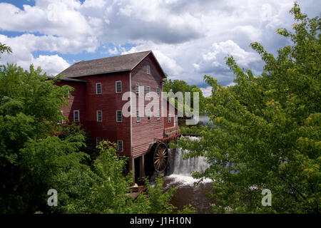 Grist Mill with Dam Stock Photo