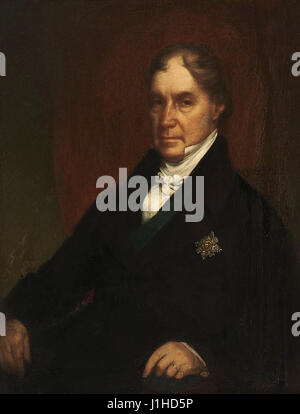Portrait of George Hamilton Gordon, 4th Earl of Aberdeen Stock Photo
