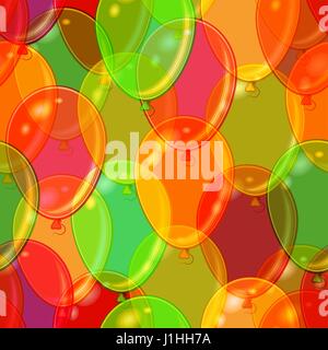 Seamless Background with Balloons Stock Vector
