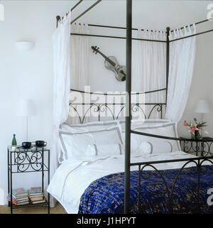 Four poster bed. Stock Photo