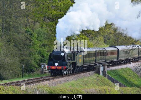 SR Maunsell S15 class No.847 Bluebell Railway Stock Photo