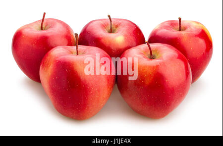 red delicious apples isolated Stock Photo
