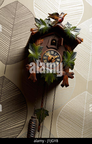 Wooden Cuckoo Clock Stock Photo