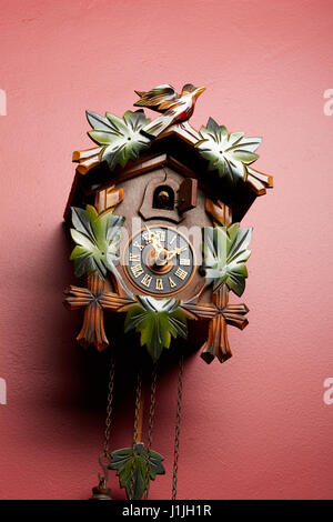 Wooden Cuckoo Clock Stock Photo