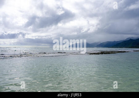 Travel scenic landscape of Bathtub Beach in Laie Oahu Hawaii on the ...