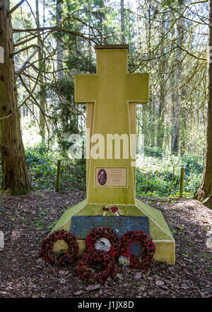 Memorial to Lt Windeler Grenadier Guards, killed in the Great War during the Battle of Cambrai Stock Photo