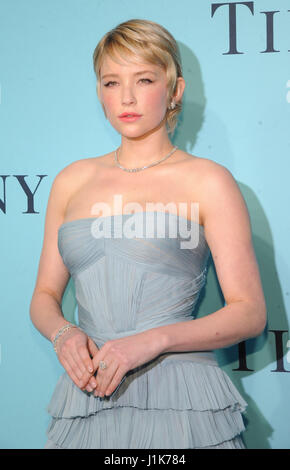 New York, NY, USA. 21st Apr, 2017. Haley Bennett attends Tiffany & Co Celebrates The 2017 Blue Book Collection at ST. Ann's Warehouse on April 21, 2017 in New York City. Credit: John Palmer/Media Punch/Alamy Live News Stock Photo