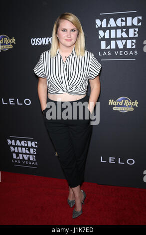 Las Vegas, NV, USA. 21st Apr, 2017. 21 April 2017 - Las Vegas, NV - Jillian Bell. Magic Mike Live Las Vegas celebrates its official opening night at the Hard Rock Hotel and Casino. Photo Credit: MJT/AdMedia Credit: Mjt/AdMedia/ZUMA Wire/Alamy Live News Stock Photo