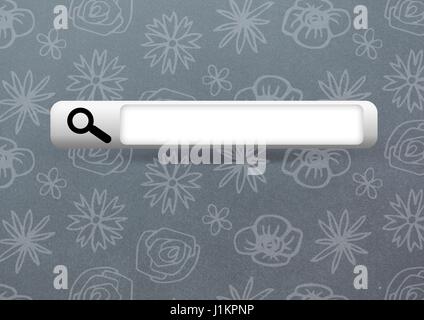 Digital composite of Search Bar with pattern background Stock Photo