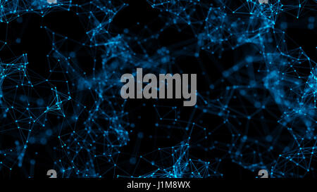 Abstract background with connecting dots Stock Photo