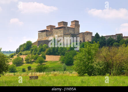 Castel of Torrechiara. Emilia-Romagna. Italy. Stock Photo