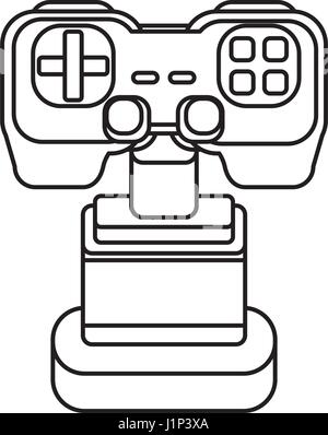Cup Pixelated videogame Stock Vector