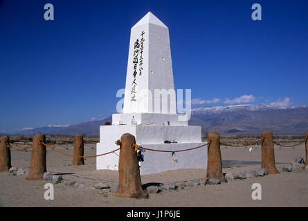 Cemetery, Manzanar National Historic Site, Eastern Sierra Scenic Byway, California Stock Photo