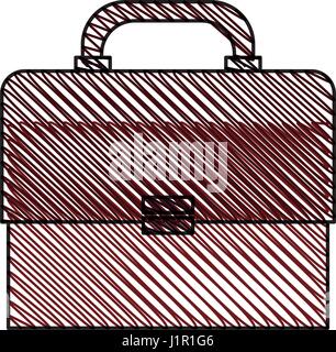 briefcase business paper image Stock Vector