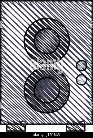 speaker sound audio image Stock Vector