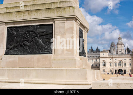 The Guards Memorial at Horse Guards Parade . Whitehall, London. England Stock Photo