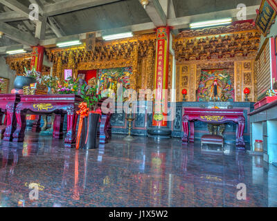 Shimen, Taiwan - October 03, 2016: Small Temple on the north coast of Taiwan in Shimen Stock Photo