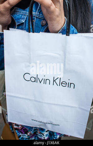 Calvin klein shopping bag hi res stock photography and images Alamy