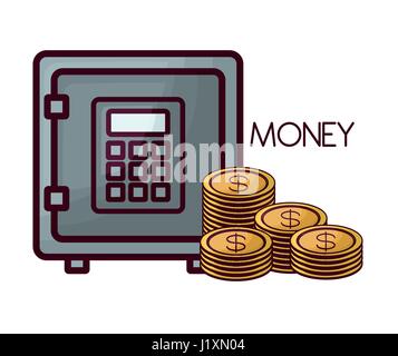 money related icons Stock Vector
