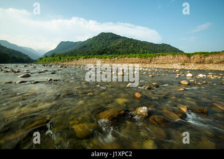 Beautiful landscape view of Bichanakandi. Sylhet, Bangladesh. Stock Photo