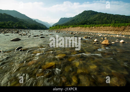 Beautiful landscape view of Bichanakandi. Sylhet, Bangladesh. Stock Photo