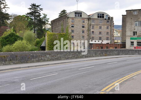 Deserted warehouses at Cahir castle in Ireland Stock Photo