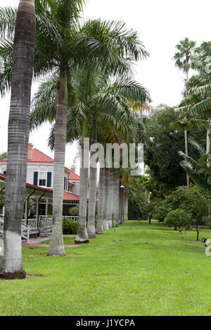 The winter home of Thomas Alva Edison beside the Caloosahatchee River in Fort Myers, Florida. Edison and Henry Ford build their winter estates on adja Stock Photo