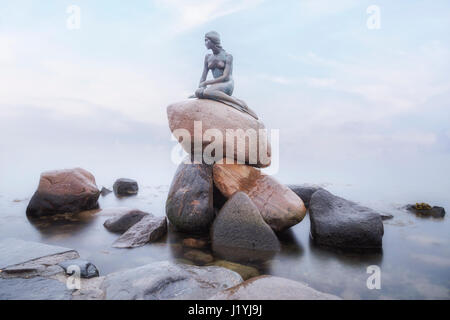 The Little Mermaid, Copenhagen, Scandinavia, Denmark Stock Photo