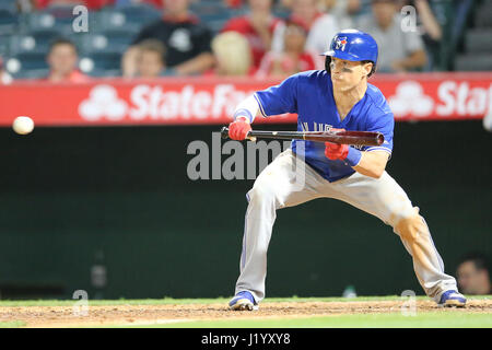 Toronto Blue Jays' Chris Coghlan, left, flips over St. Louis Cardinals ...