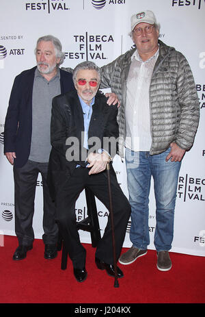 NEW YORK, NY April 22, 2017 Robert De Niro, Burt Reynolds, Chevy Chase attend 2017 Tribeca Film Festival premiere of Dog Years at Cinepolis Chelsea in New York April 22, 2017. Credit:RWMediaPunch Stock Photo