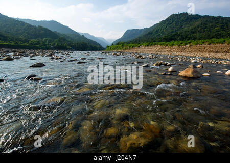 Beautiful landscape view of Bichanakandi. Sylhet, Bangladesh. Stock Photo