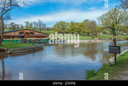 Monmouthshire and Brecon Canal in the Brecon Beacons National Park Wales Stock Photo