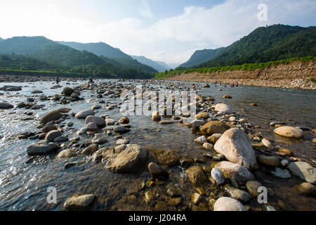 Beautiful landscape view of Bichanakandi. Sylhet, Bangladesh. Stock Photo