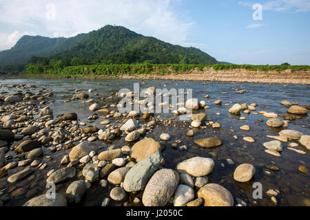 Beautiful landscape view of Bichanakandi. Sylhet, Bangladesh. Stock Photo