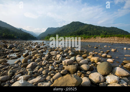 Beautiful landscape view of Bichanakandi. Sylhet, Bangladesh. Stock Photo