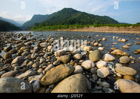 Beautiful landscape view of Bichanakandi. Sylhet, Bangladesh. Stock Photo