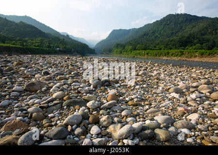 Beautiful landscape view of Bichanakandi. Sylhet, Bangladesh. Stock Photo