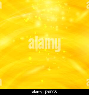 Yellow Burst Blurred Background. Starry Explosion Stock Vector
