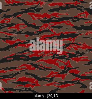 Urban Tiger Stripe Camouflage Seamless Patterns Stock Vector Image